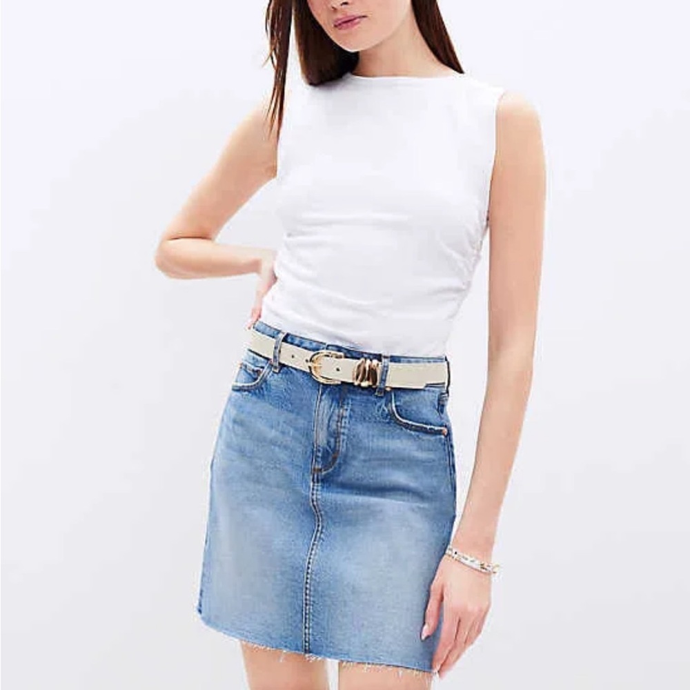 Loft denim skirt